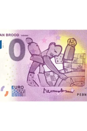 0 Euro biljet Nederland 2021- 'Herman Brood Fishing' Zwrot pieniędzy