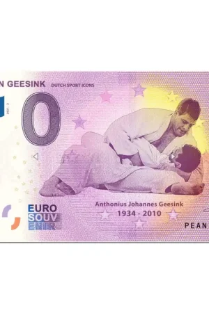 0 Euro biljet Nederland 2021- 'Anton Geesink' Nowość