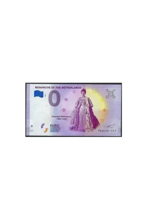 0 Euro biljet Nederland 2020 - Monarchs of the Netherlands, Koningin Wilhelmina Ekspresowa dostawa