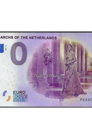 Kup teraz 0 Euro biljet Nederland 2020 - Monarchs of the Netherlands, Koningin Maxima