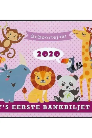 Tani 0 Euro biljet Nederland 2020 - Baby's eerste bankbiljet Meisje in luxe verpakking