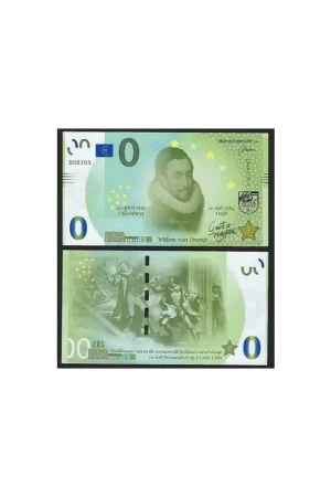 0 Euro biljet Nederland 2018 - Willem van Oranje Tani