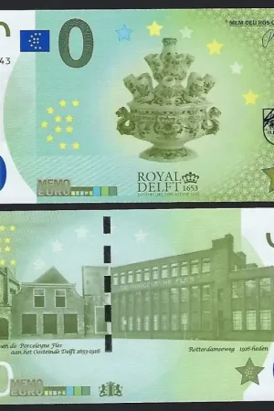 0 Euro biljet Nederland 2018 - Royal Delft Promocja