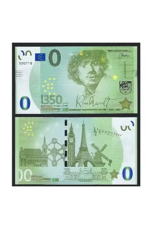 0 Euro biljet Nederland 2018 - Rembrandt Oferta limitowana