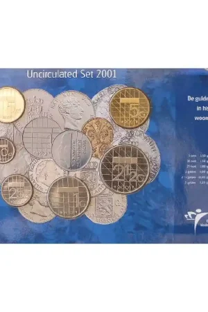 Niska cena Nederland 2001 UNC set in blister