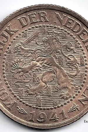 Darmowa dostawa Nederland 1941 2½ Cent Wilhelmina Unc -