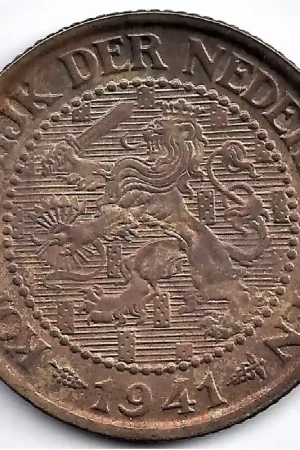 Nederland 1941 2½ Cent Wilhelmina P+ Ostatnia szansa