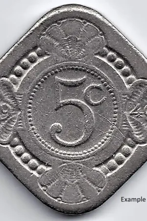 Nederland 1940 5 Cent Wilhelmina F Premium