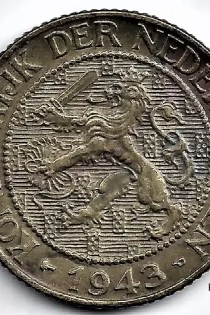 Ostatnia szansa Nederland 1943P1 Cent Wilhelmina P