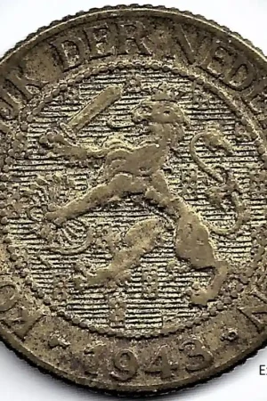 Nederland 1943P1 Cent Wilhelmina F Wyprzedaż