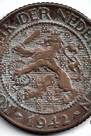 Popularny Nederland 1942P1 Cent WilhelminaZF-