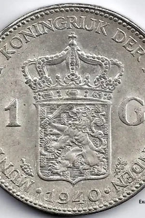 Zwrot pieniędzy Nederland 1940 1 Gulden Wilhelmina P