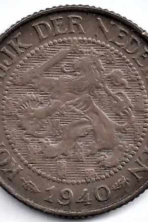 Nederland 1940 1 Cent Wilhelmina ZF+ Najlepsza cena