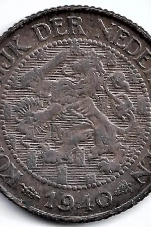 Niska cena Nederland 1940 1 Cent Wilhelmina P