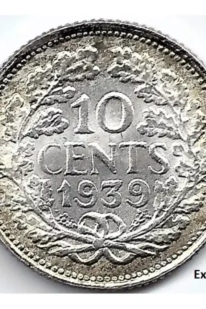 Szybka dostawa Nederland 1939 10 Cent Wilhelmina UNC