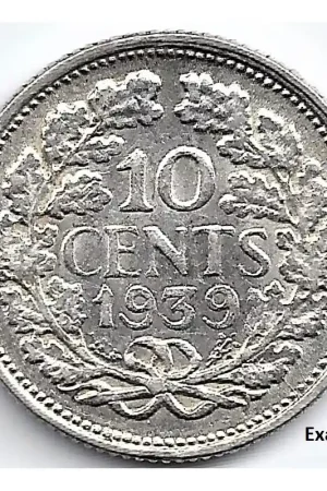 Wysoka jakość Nederland 1939 10 CentWilhelmina P