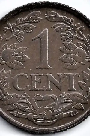 Kup teraz Nederland 1939 1 Cent Wilhelmina ZF+