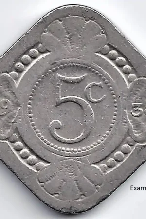 Popularny Nederland 1938 5 Cent Wilhelmina F