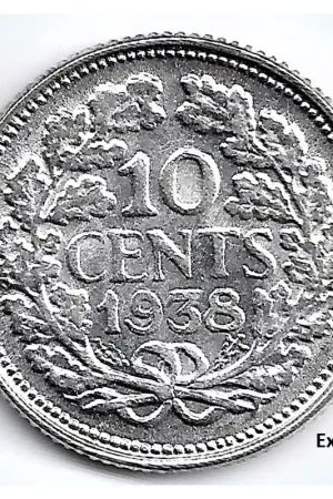 Promocja Nederland 1938 10 CentWilhelmina UNC