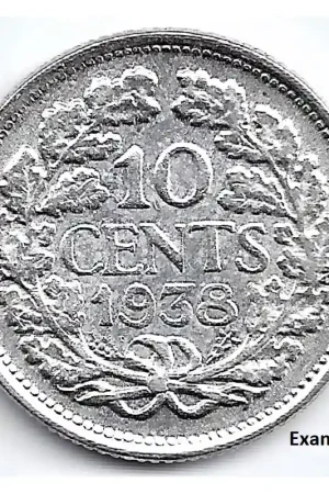 Nederland 1938 10 CentWilhelmina P+ Rabat