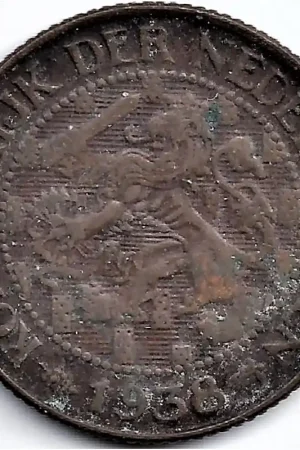 Nederland 1938 1 Cent Wilhelmina F Najlepsza cena