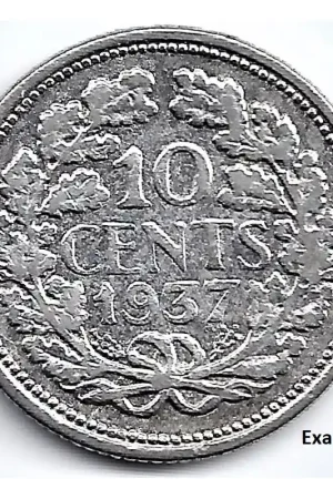 Nederland 1937 10 Cent Wilhelmina ZF Nowość