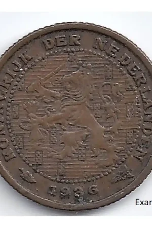Rabat Nederland 1936 ½ Cent Wilhelmina ZF