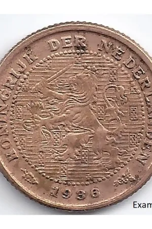 Nederland 1936 ½ Cent Wilhelmina P Popularny