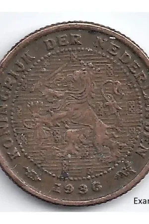 Promocja Nederland 1936 ½ Cent Wilhelmina F