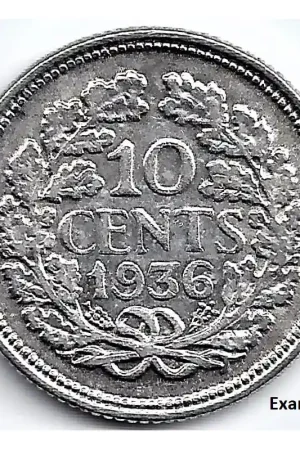 Rabat Nederland 1936 10 Cent Wilhelmina ZF