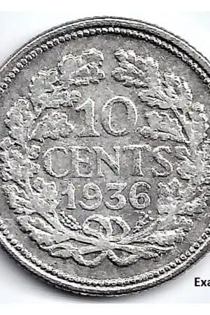 Nederland 1936 10 Cent Wilhelmina F Oryginalny