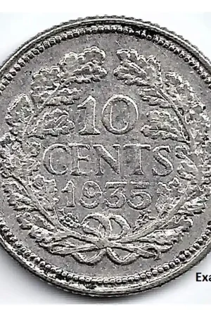 Nederland 1935 10 Cent Wilhelmina ZF Promocja