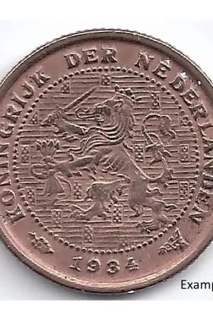 Premium Nederland 1934 ½ Cent Wilhelmina ZF