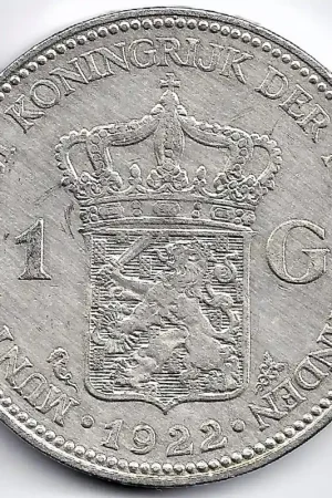 Popularny Nederland 1922 1 Gulden Wilhelmina P-