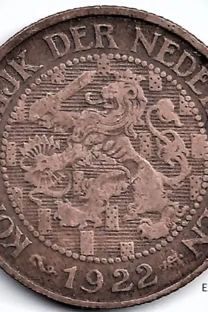 Zwrot pieniędzy Nederland 1922 1 Cent Wilhelmina ZF