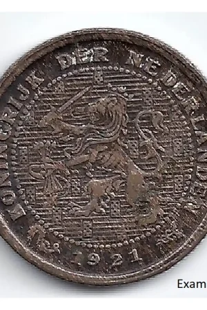 Nederland 1921 ½ Cent Wilhelmina ZF Darmowa dostawa