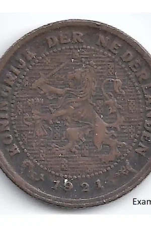 Popularny Nederland 1921 ½ Cent Wilhelmina F