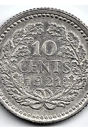 Niska cena Nederland 1921 10 Cent Wilhelmina ZF-