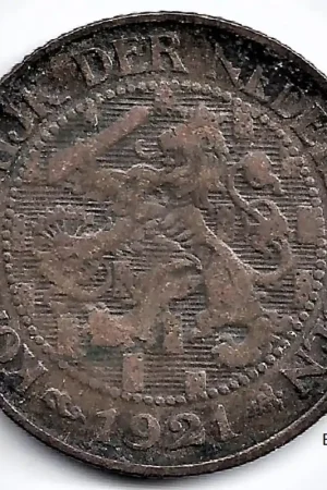 Oferta Nederland 1921 1 Cent Wilhelmina ZF