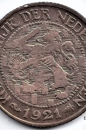 Premium Nederland 1921 1 Cent Wilhelmina F+