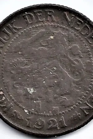 Nederland 1921 1 Cent Wilhelmina F Wyprzedaż