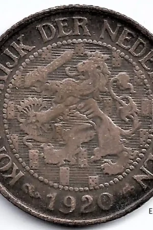 Szybka dostawa Nederland 1920 1 Cent Wilhelmina ZF