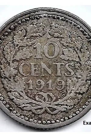 Nederland 1919 10 CentWilhelmina F- Rabat