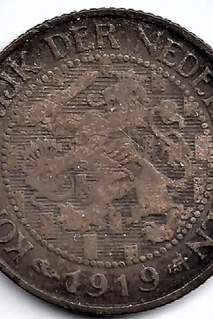 Oferta limitowana Nederland 1919 1 Cent Wilhelmina F+