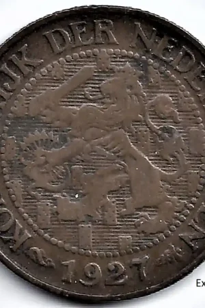 Nederland 1927 1 Cent Wilhelmina F- Szybka dostawa