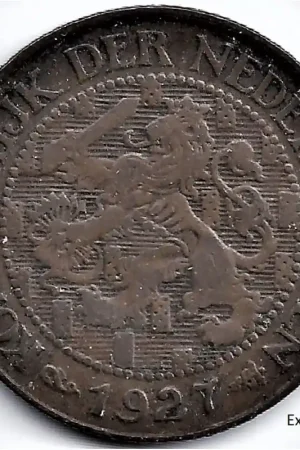 Premium Nederland 1927 1 Cent Wilhelmina F+