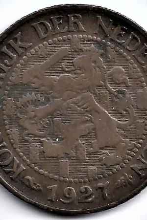 Nowość Nederland 1927 1 Cent Wilhelmina F