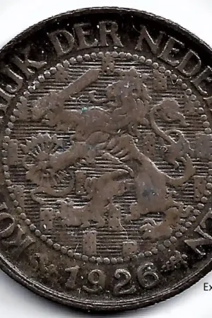 Tani Nederland 1926 1 Cent Wilhelmina ZF