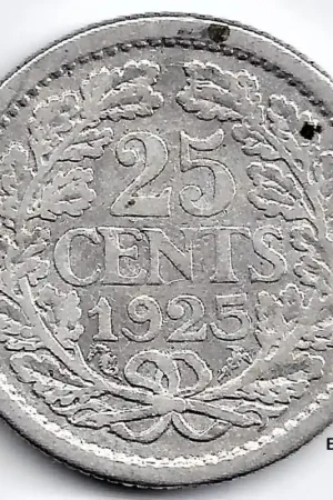 Nederland 1925 25 Cent Wilhelmina F- Oferta