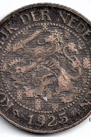 Nederland 1925 1 Cent Wilhelmina ZF Tylko dziś